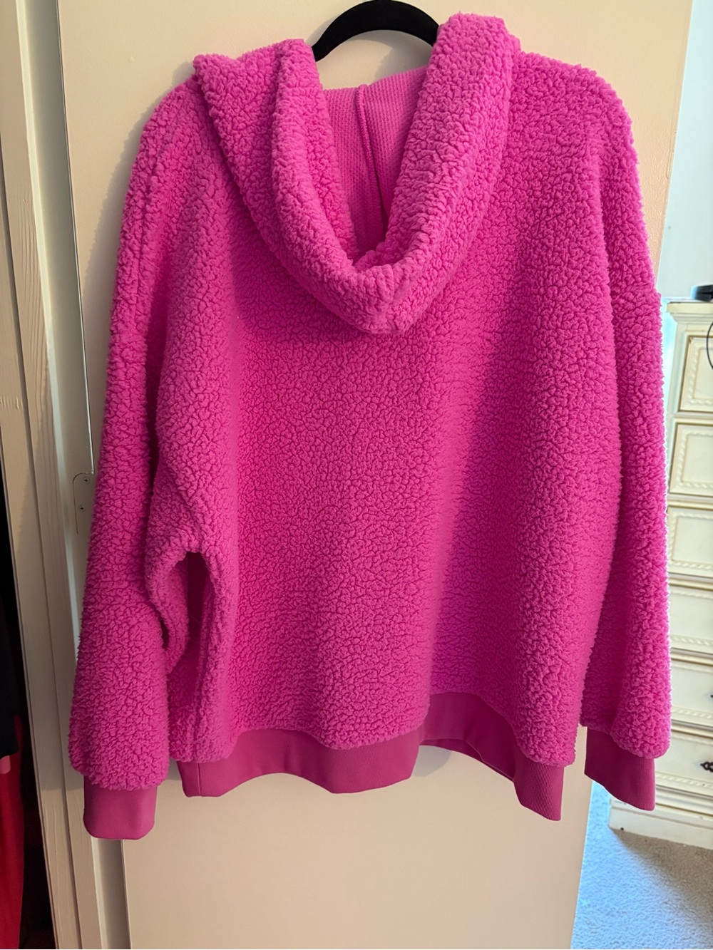 PINK Victoria's Secret Hot Pink Textured Waffle-Knit Top - Picture 2 of 4